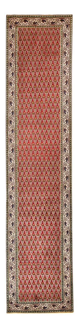 Loper Perzisch tapijt - Tabriz - 390 x 87 cm - roest