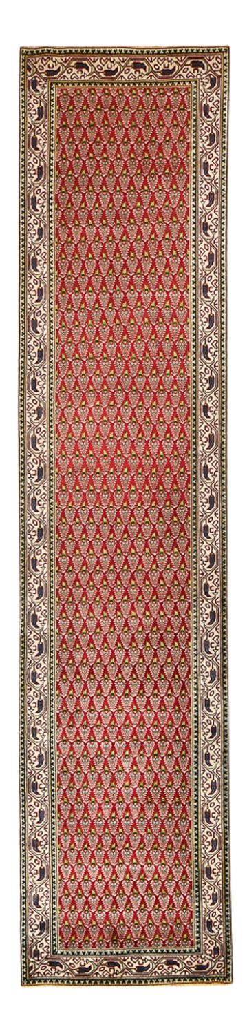 Loper Perzisch tapijt - Tabriz - 390 x 87 cm - roest
