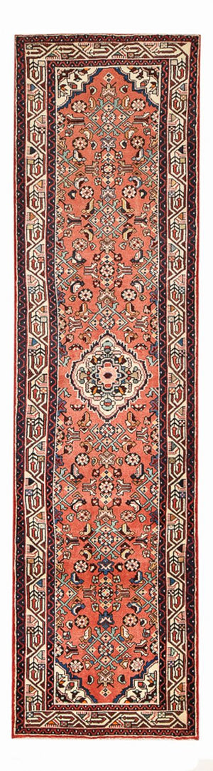 Loper Perzisch Tapijt - Nomadisch - 320 x 85 cm - licht rood