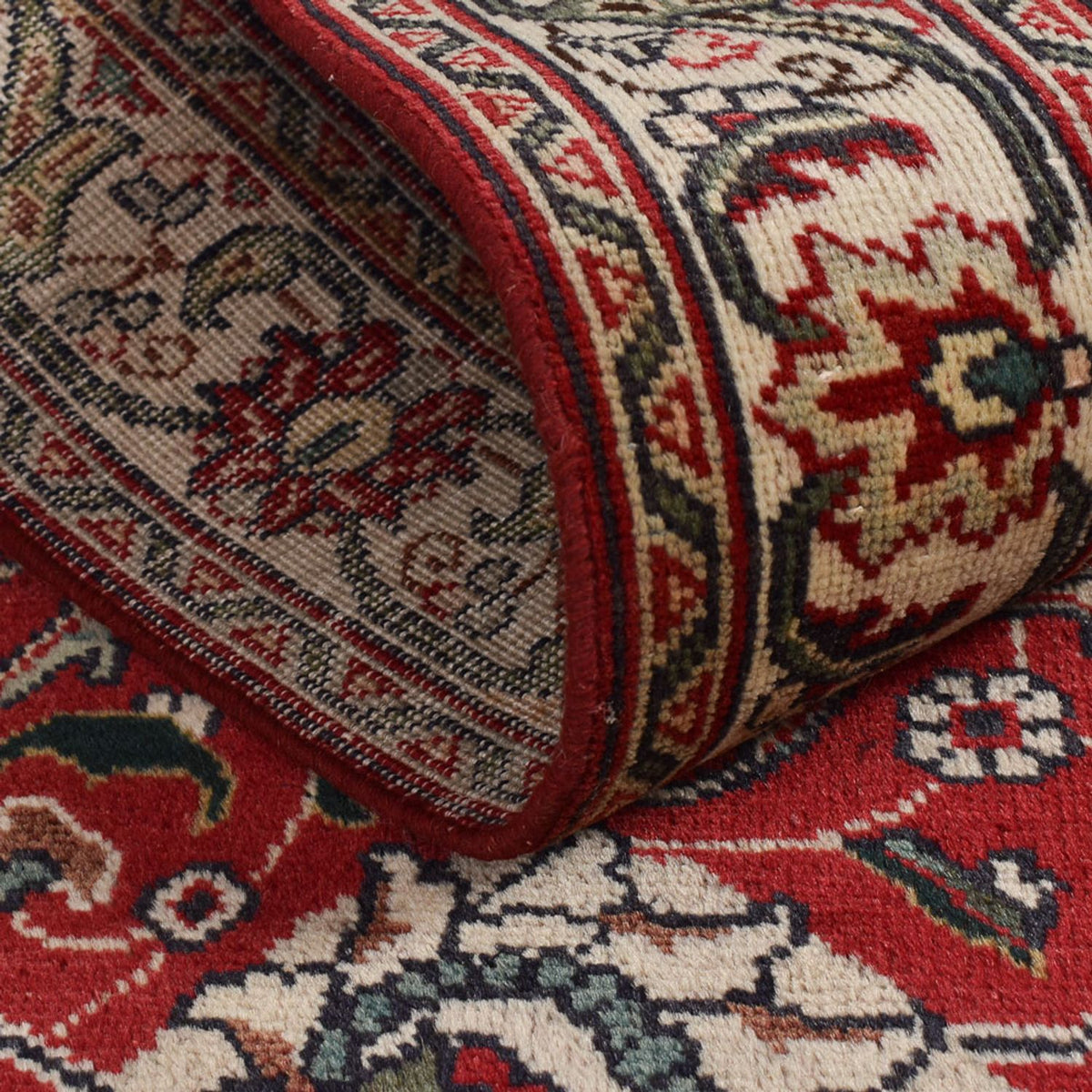 Loper Perzisch tapijt - Tabriz - 458 x 81 cm - rood