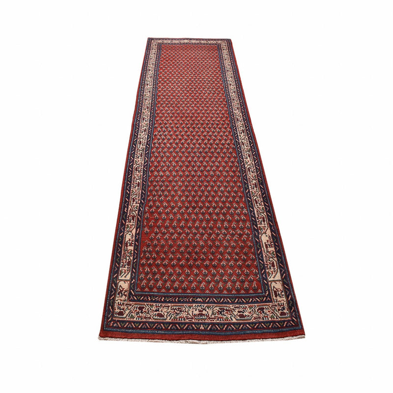 Loper Perzisch tapijt - Mir - 318 x 80 cm - rood