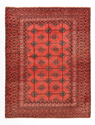 Turkaman tapijt - 150 x 117 cm - rood