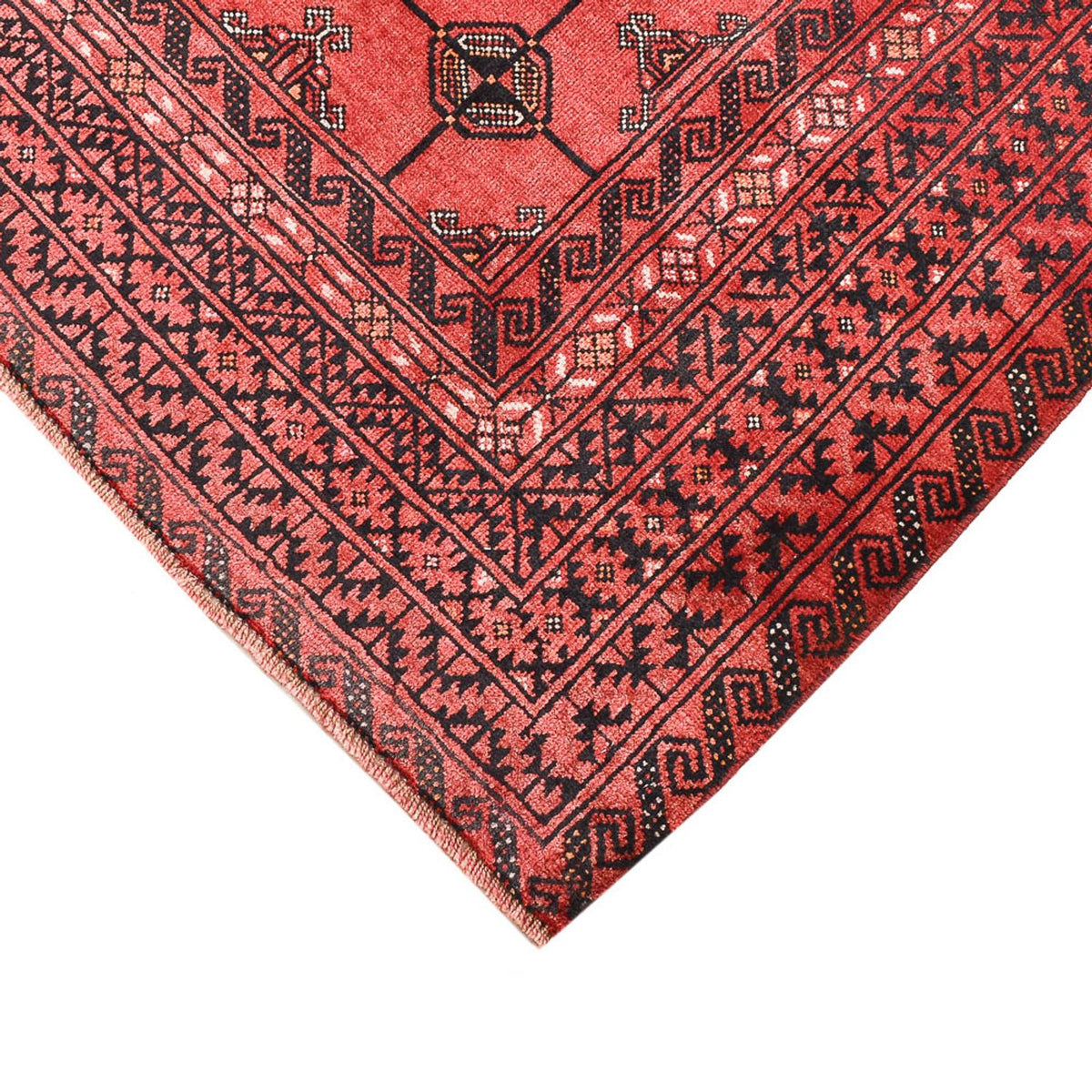 Turkaman tapijt - 150 x 117 cm - rood