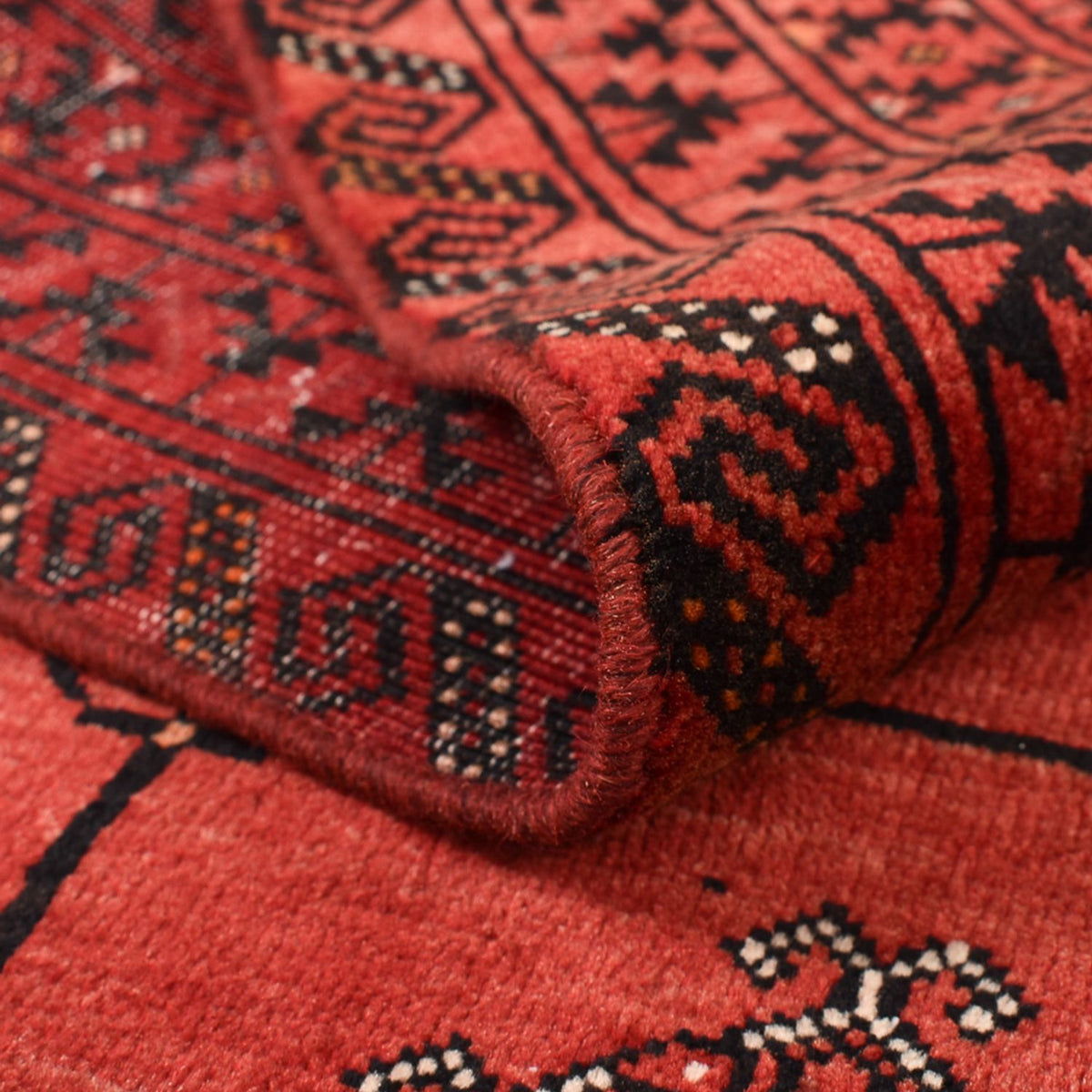 Turkaman tapijt - 150 x 117 cm - rood