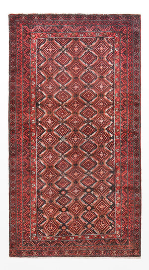 Loper Baluch tapijt - 180 x 93 cm - rood