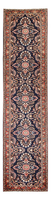 Loper Perzisch Tapijt - Nomadisch - 435 x 102 cm - donkerblauw