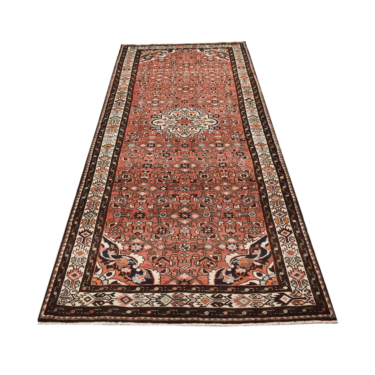 Loper Perzisch Tapijt - Nomadisch - 308 x 128 cm - licht rood