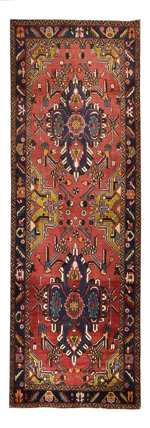 Loper Perzisch tapijt - Tabriz - 338 x 112 cm - rood