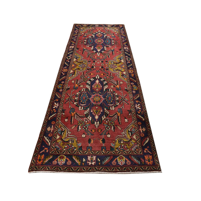 Loper Perzisch tapijt - Tabriz - 338 x 112 cm - rood
