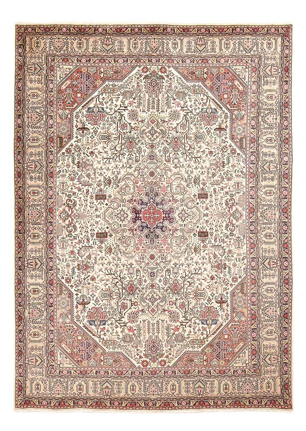 Perzisch tapijt - Tabriz - 345 x 246 cm - zand