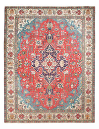 Perzisch tapijt - Tabriz - 343 x 255 cm - rood