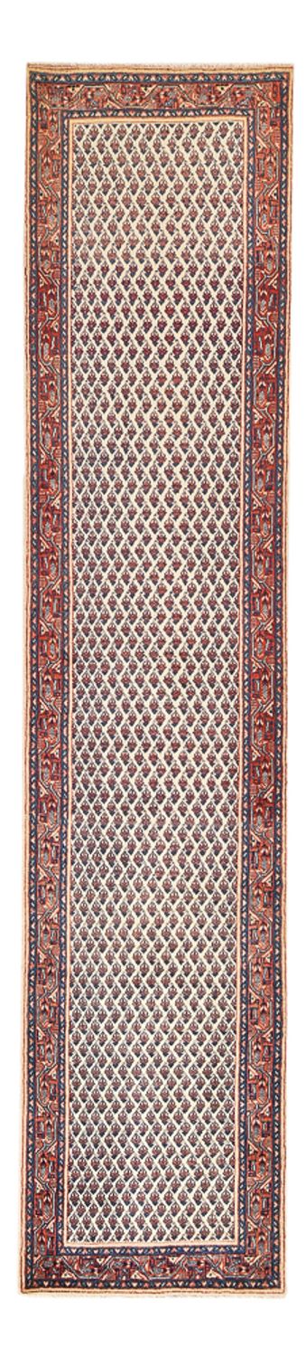 Loper Perzisch tapijt - Mir - 304 x 67 cm - taupe