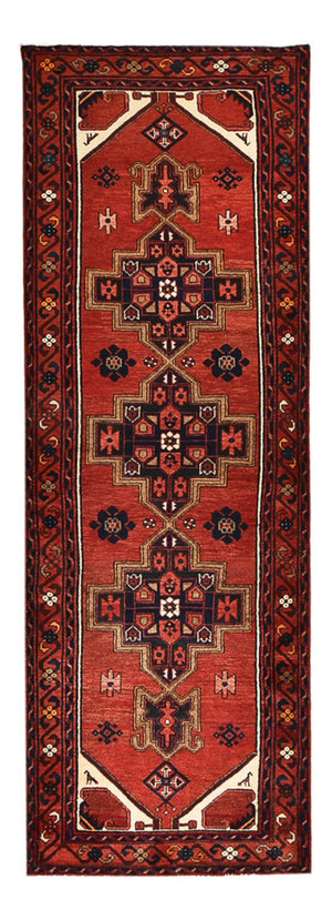 Loper Perzisch tapijt - Bijar - 298 x 102 cm - rood