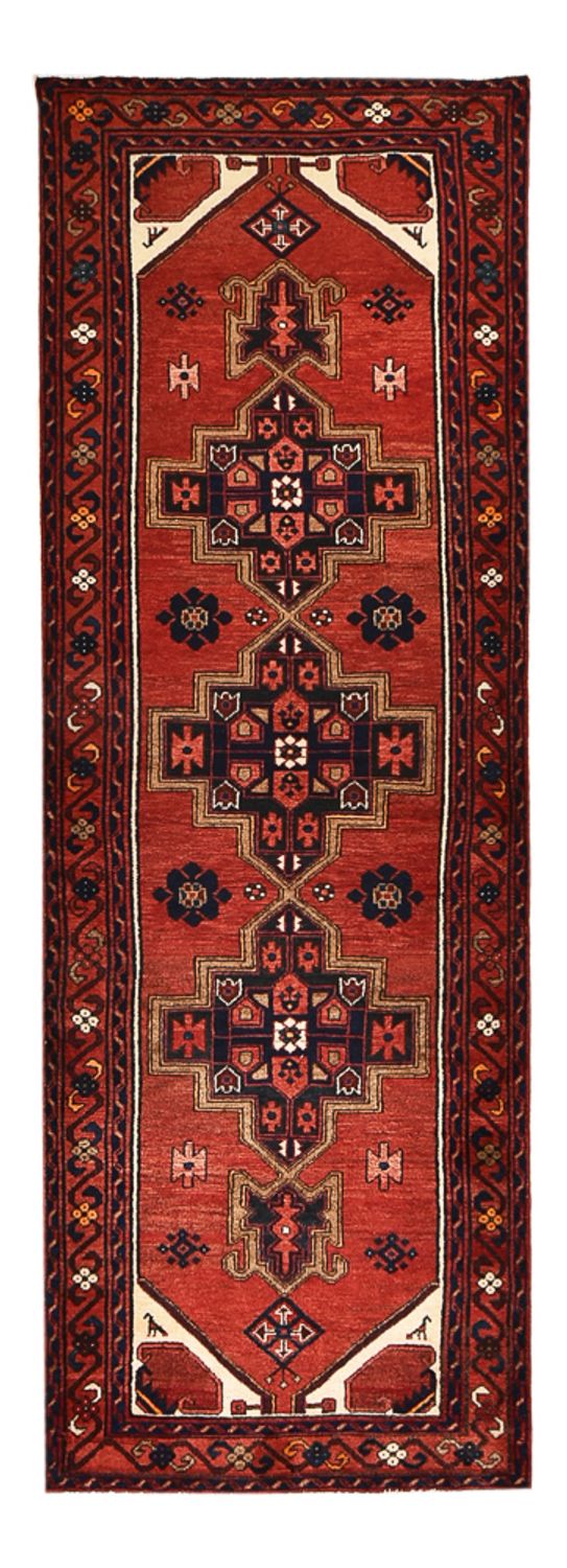 Loper Perzisch tapijt - Bijar - 298 x 102 cm - rood