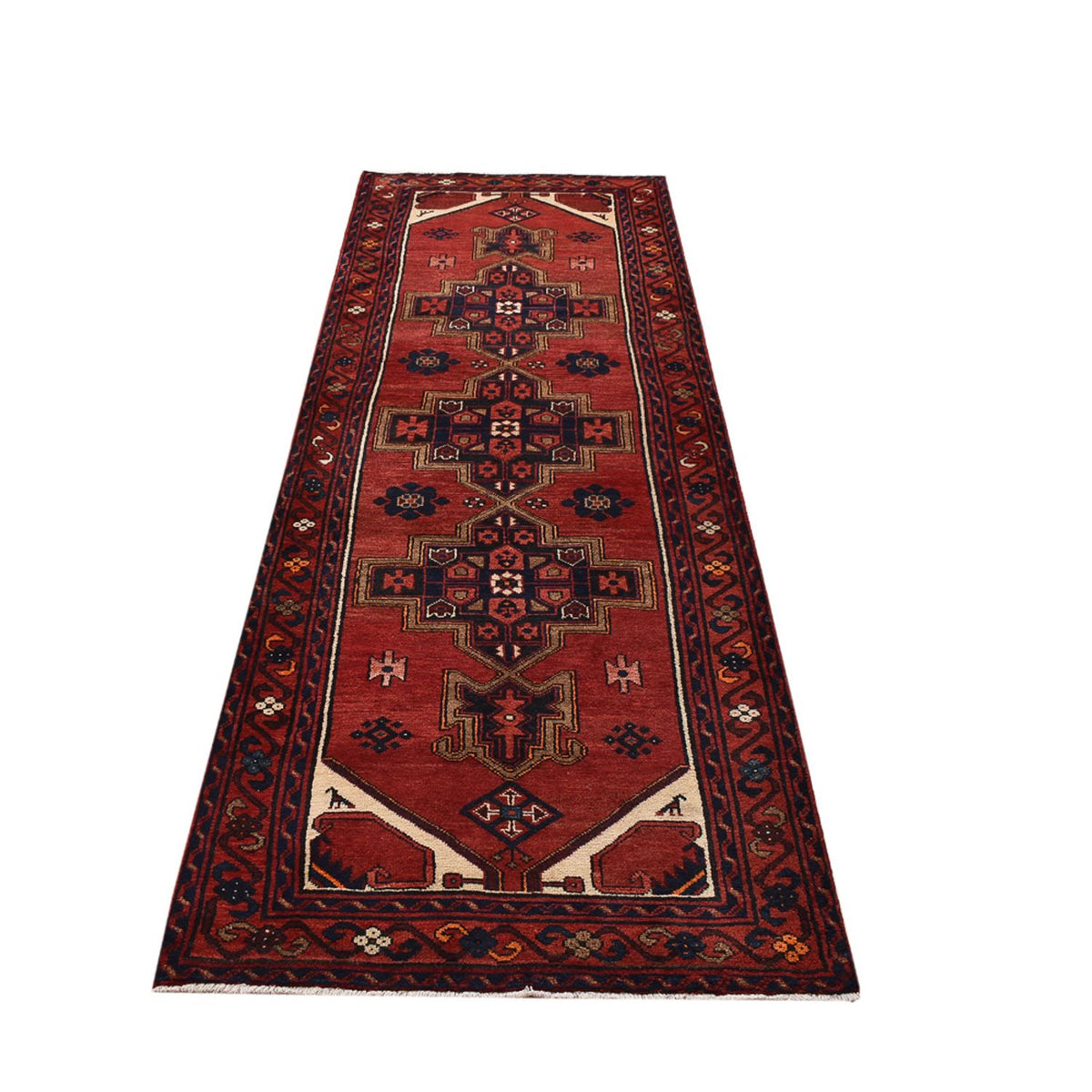 Loper Perzisch tapijt - Bijar - 298 x 102 cm - rood