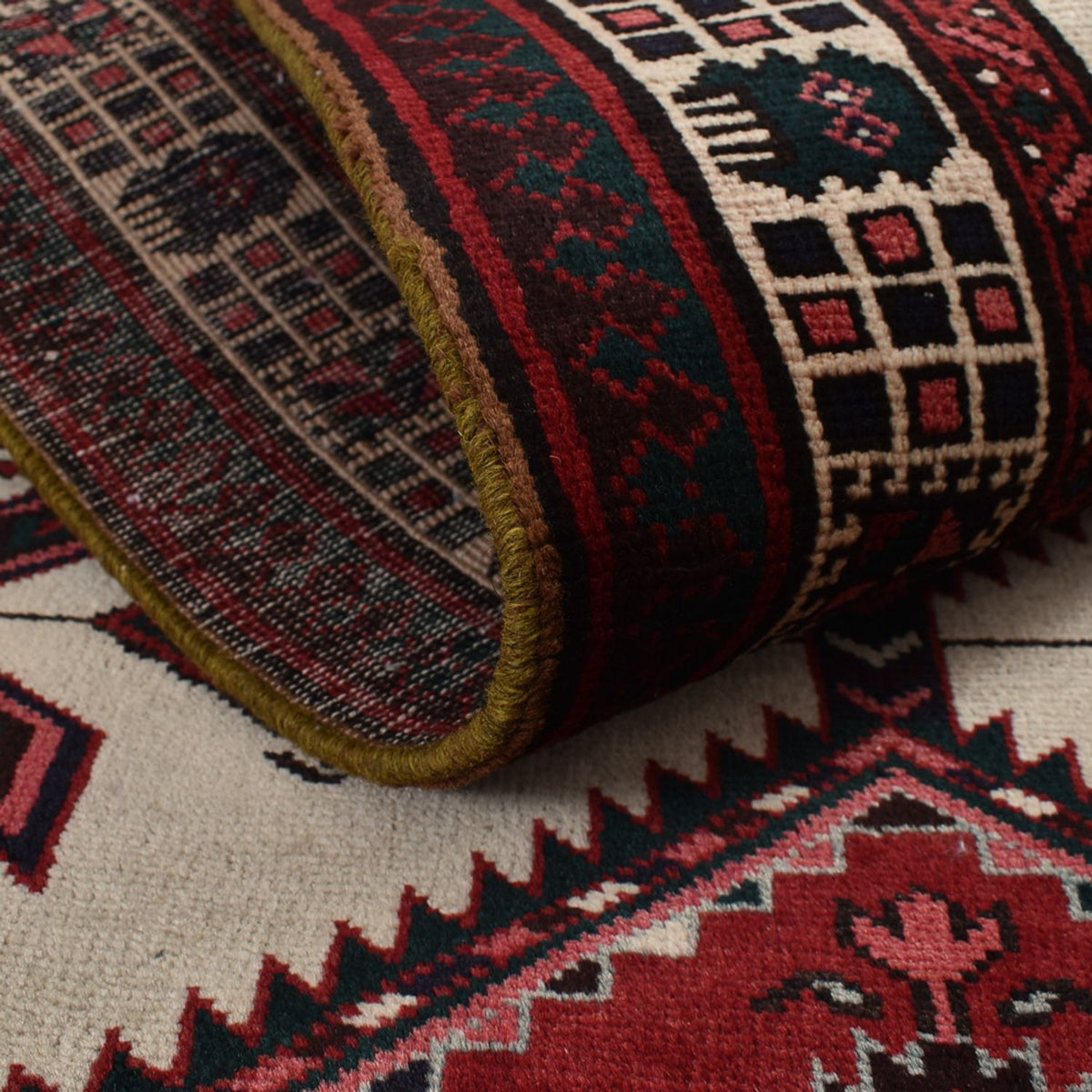 Loper Perzisch Tapijt - Nomadisch - 336 x 100 cm - rood