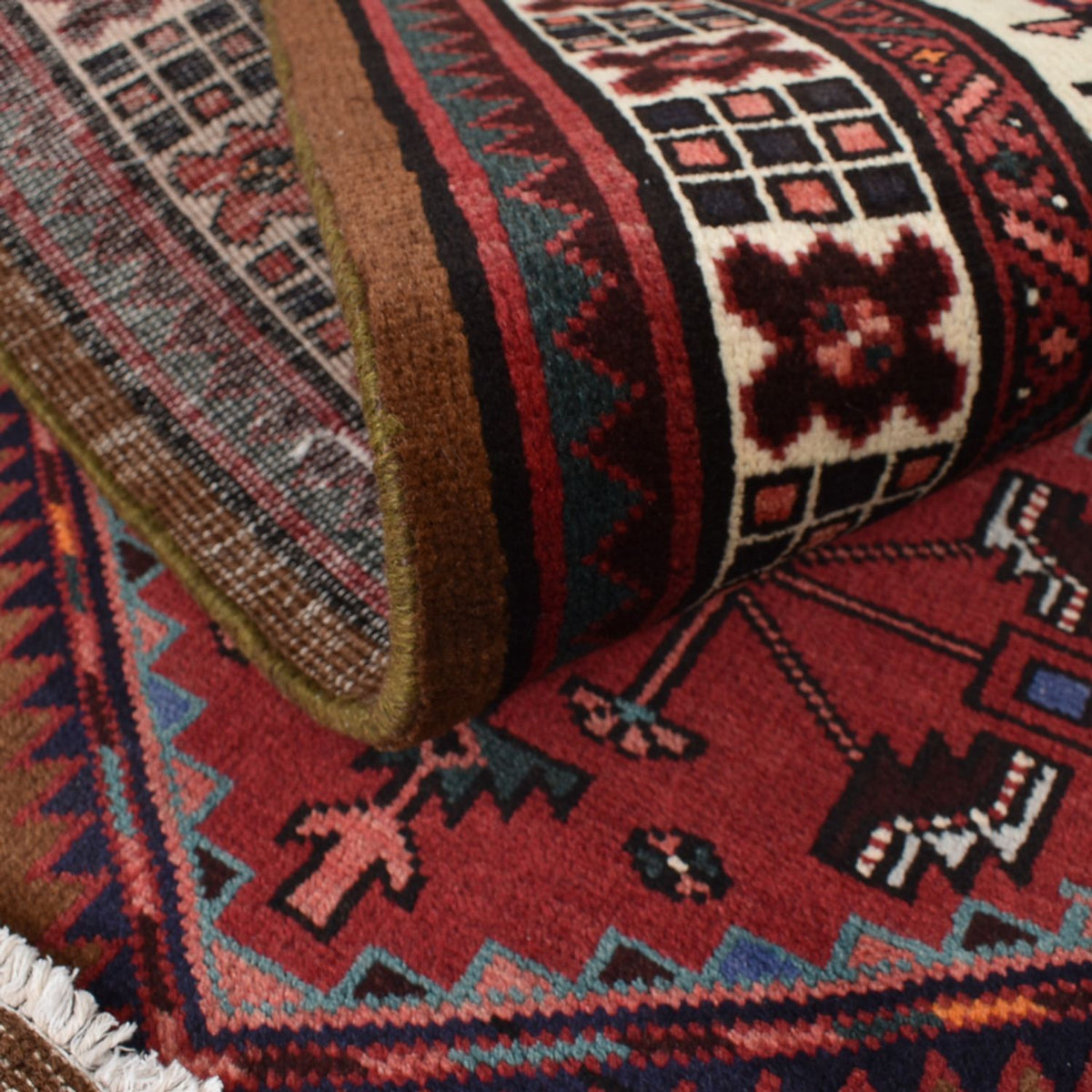 Loper Perzisch Tapijt - Nomadisch - 222 x 100 cm - rood