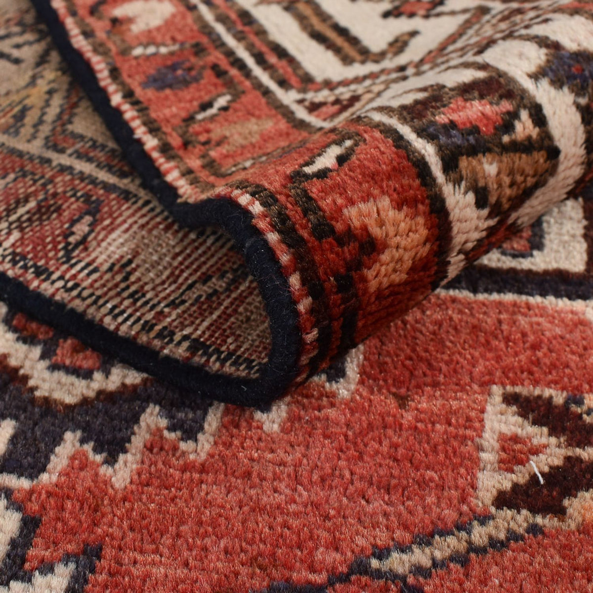 Loper Perzisch tapijt - Bijar - 406 x 100 cm - terracotta