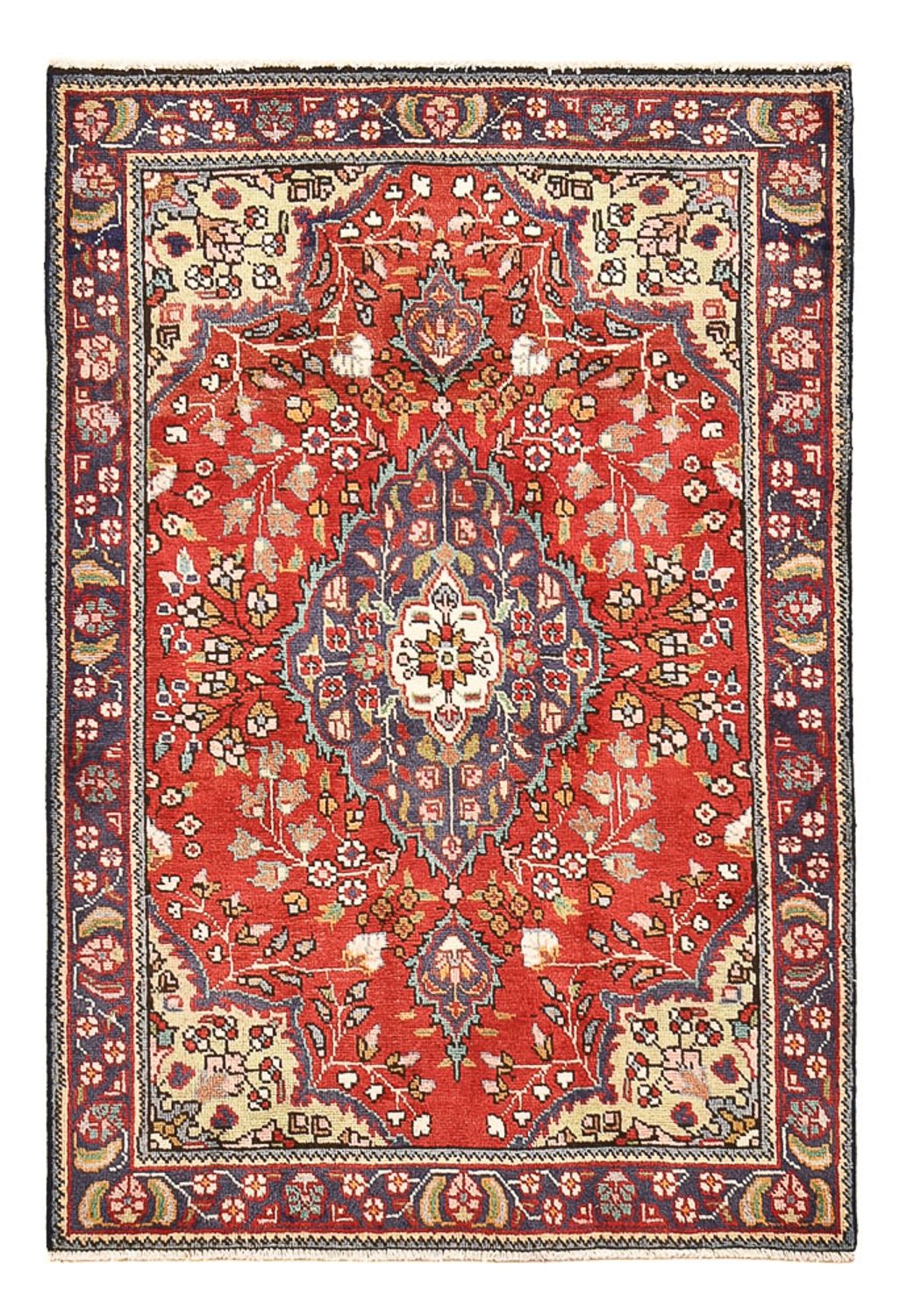 Perzisch tapijt - Tabriz - 145 x 100 cm - rood
