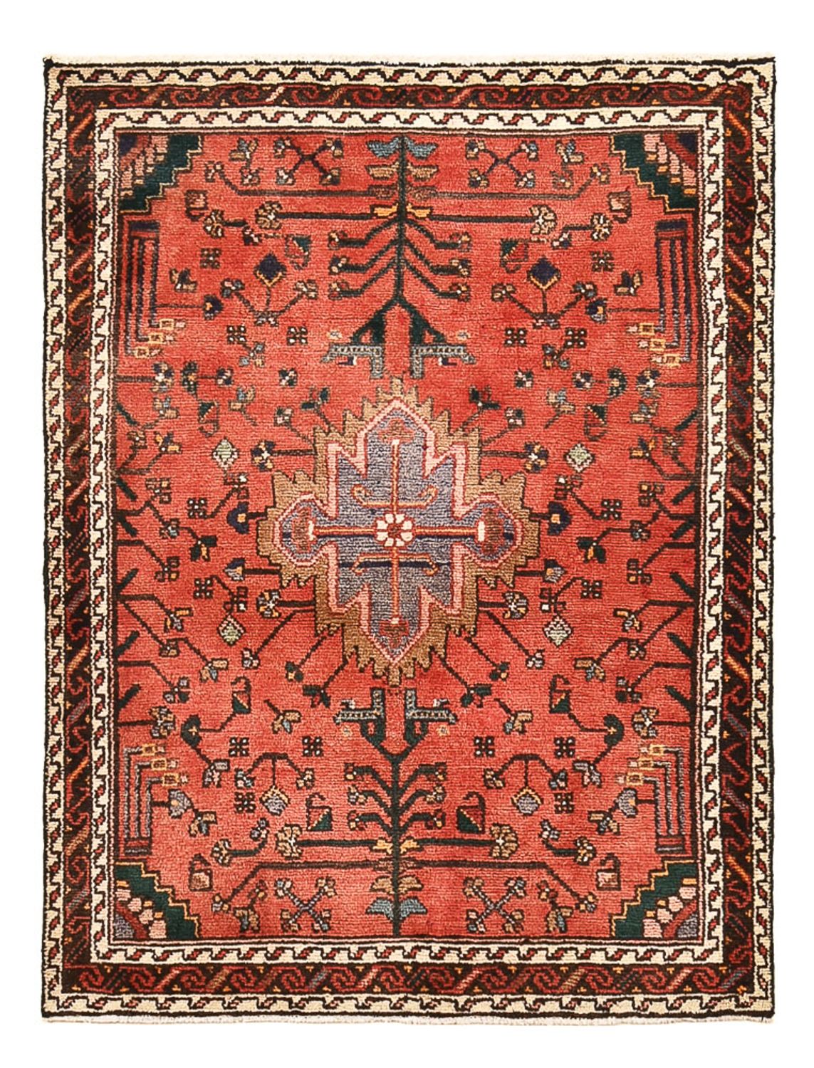 Perzisch Tapijt - Nomadisch - 130 x 98 cm - rood