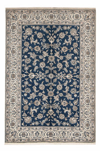 Perzisch tapijt - Nain - 282 x 193 cm - benzine blauw
