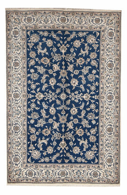 Perzisch tapijt - Nain - 300 x 196 cm - benzine blauw