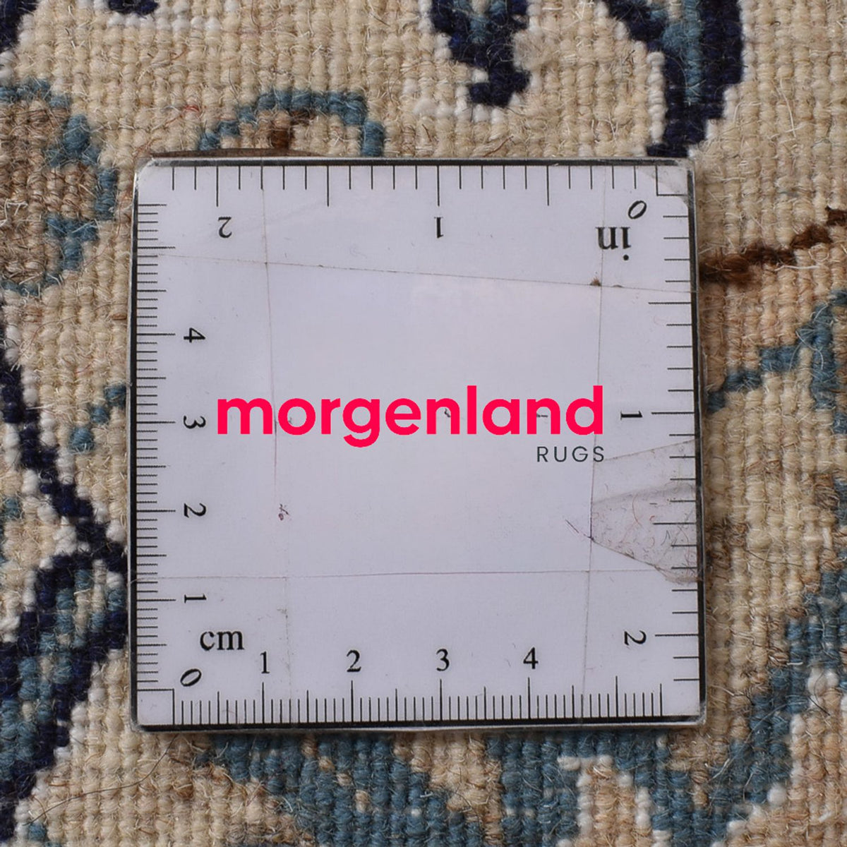 Perzisch tapijt - Nain - 300 x 196 cm - benzine blauw