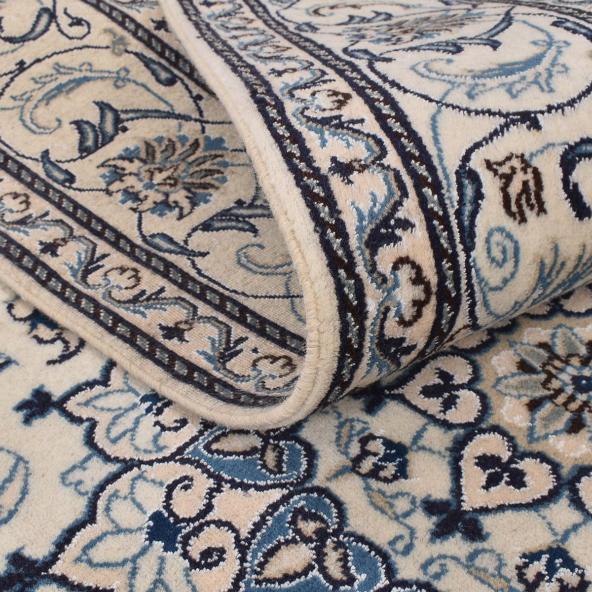 Perzisch tapijt - Nain - 297 x 197 cm - crème