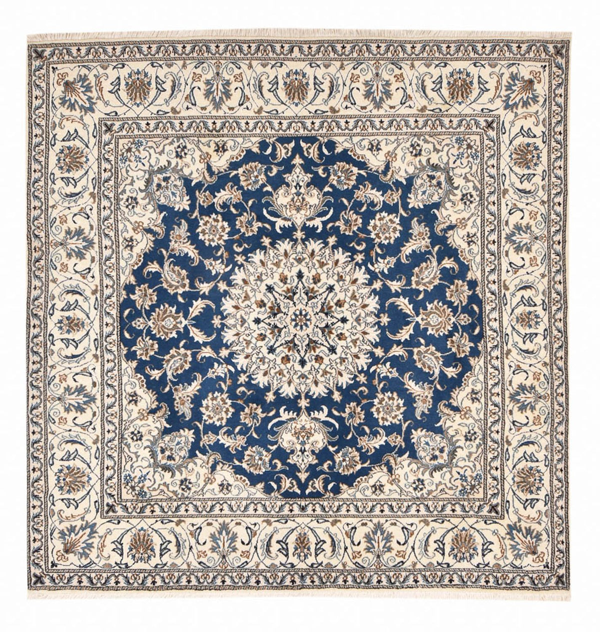 Perzisch tapijt - Nain vierkant  - 202 x 195 cm - blauw