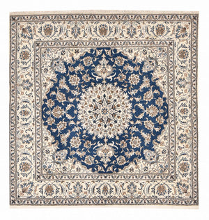 Perzisch tapijt - Nain vierkant  - 202 x 195 cm - blauw