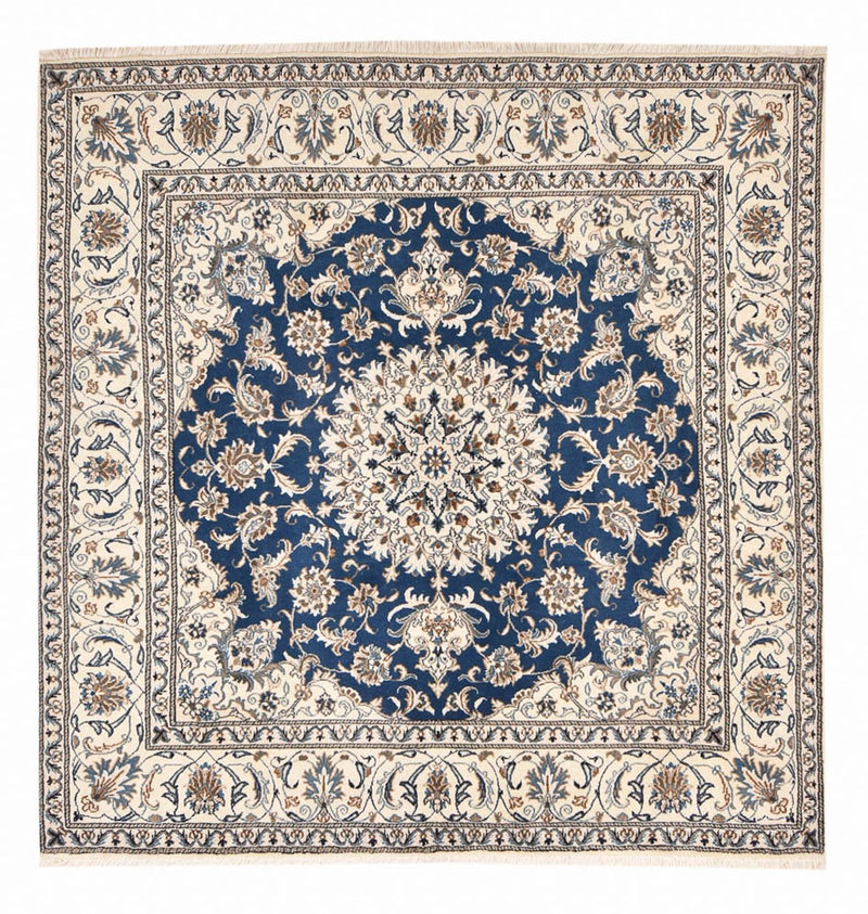 Perzisch tapijt - Nain vierkant  - 202 x 195 cm - blauw