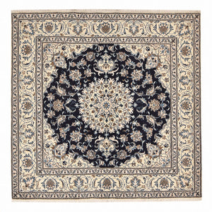 Perzisch tapijt - Nain vierkant  - 195 x 193 cm - donkerblauw