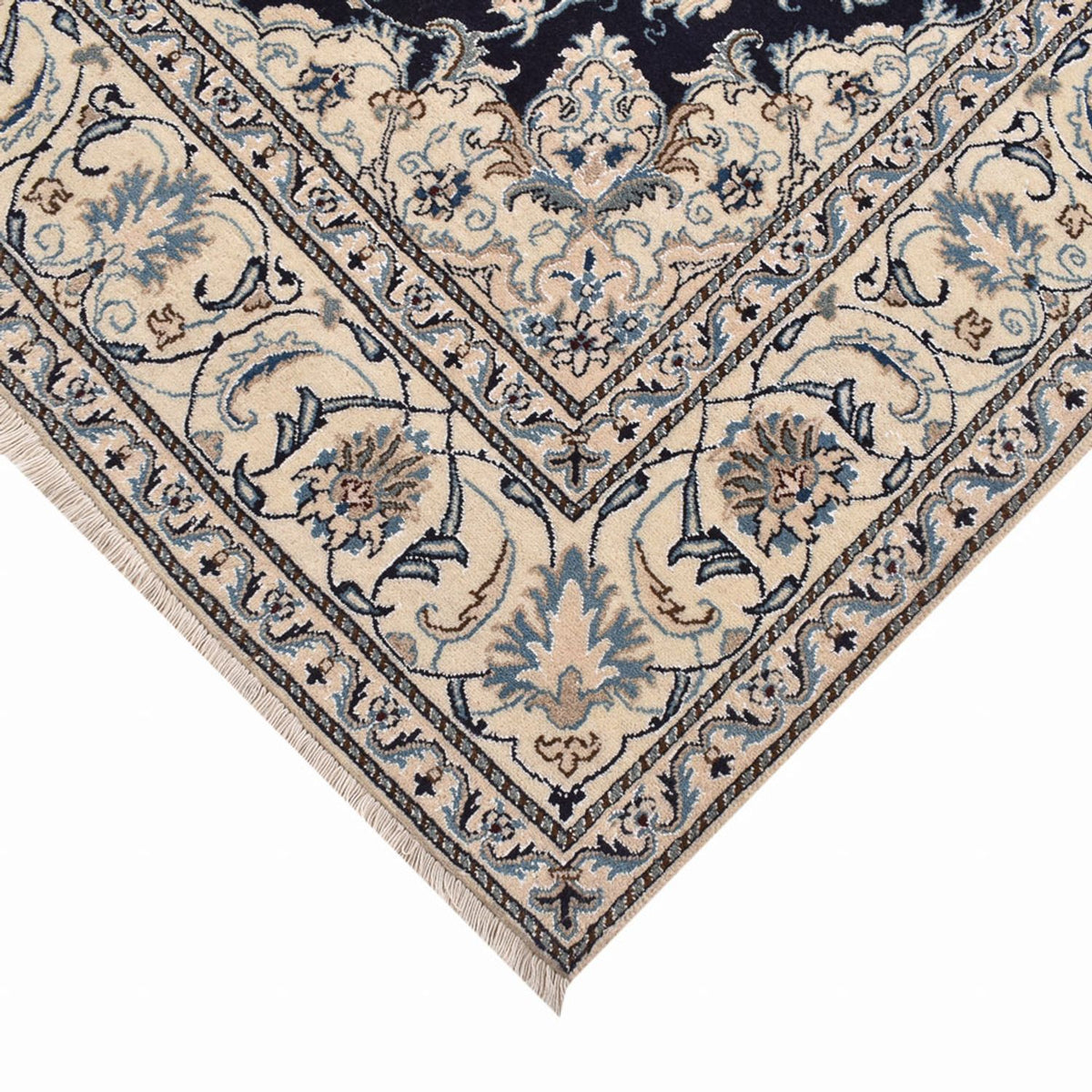 Perzisch tapijt - Nain vierkant  - 198 x 193 cm - donkerblauw