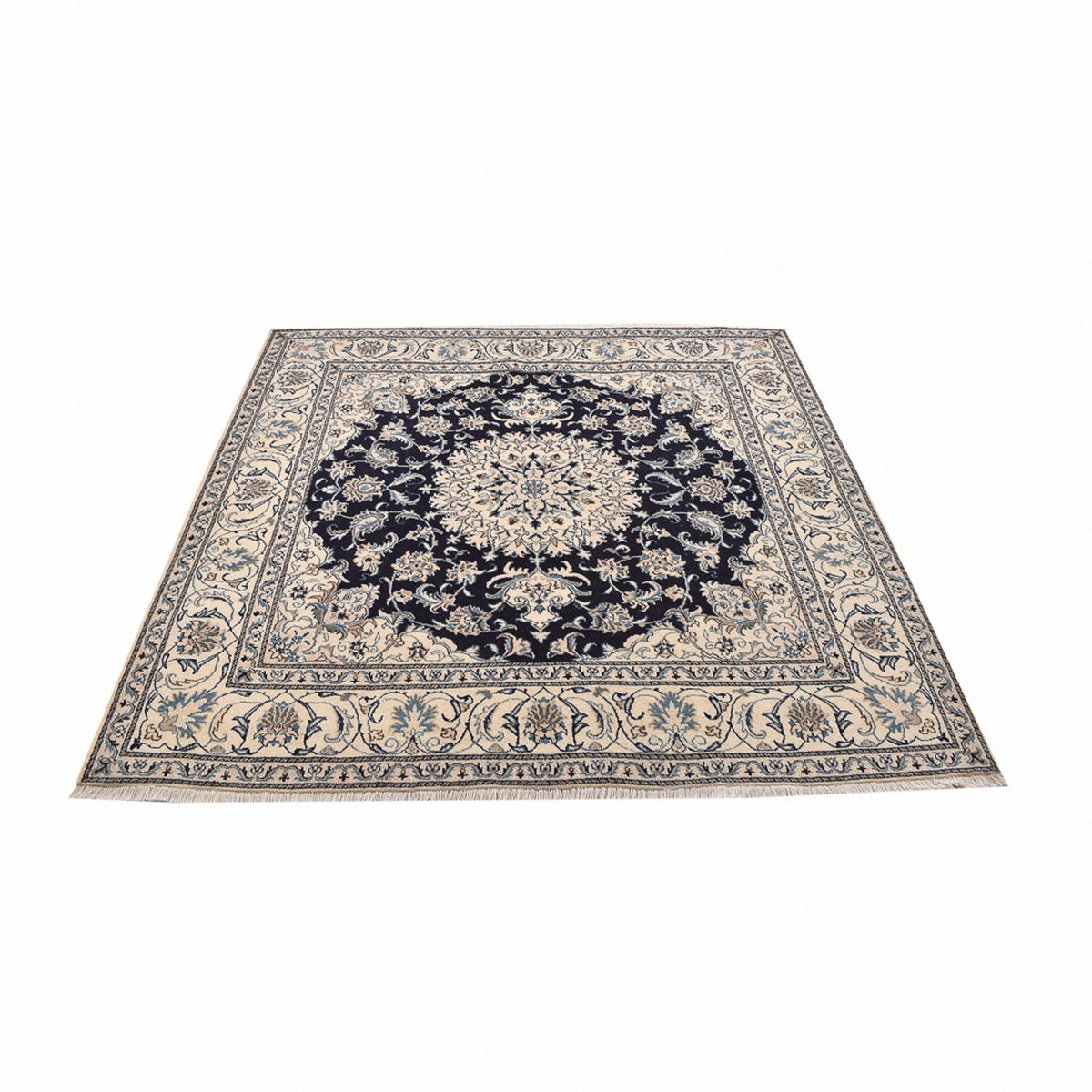 Perzisch tapijt - Nain vierkant  - 198 x 193 cm - donkerblauw