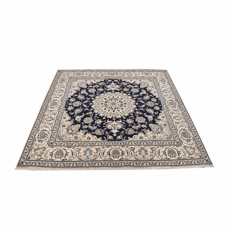 Perzisch tapijt - Nain vierkant  - 198 x 193 cm - donkerblauw