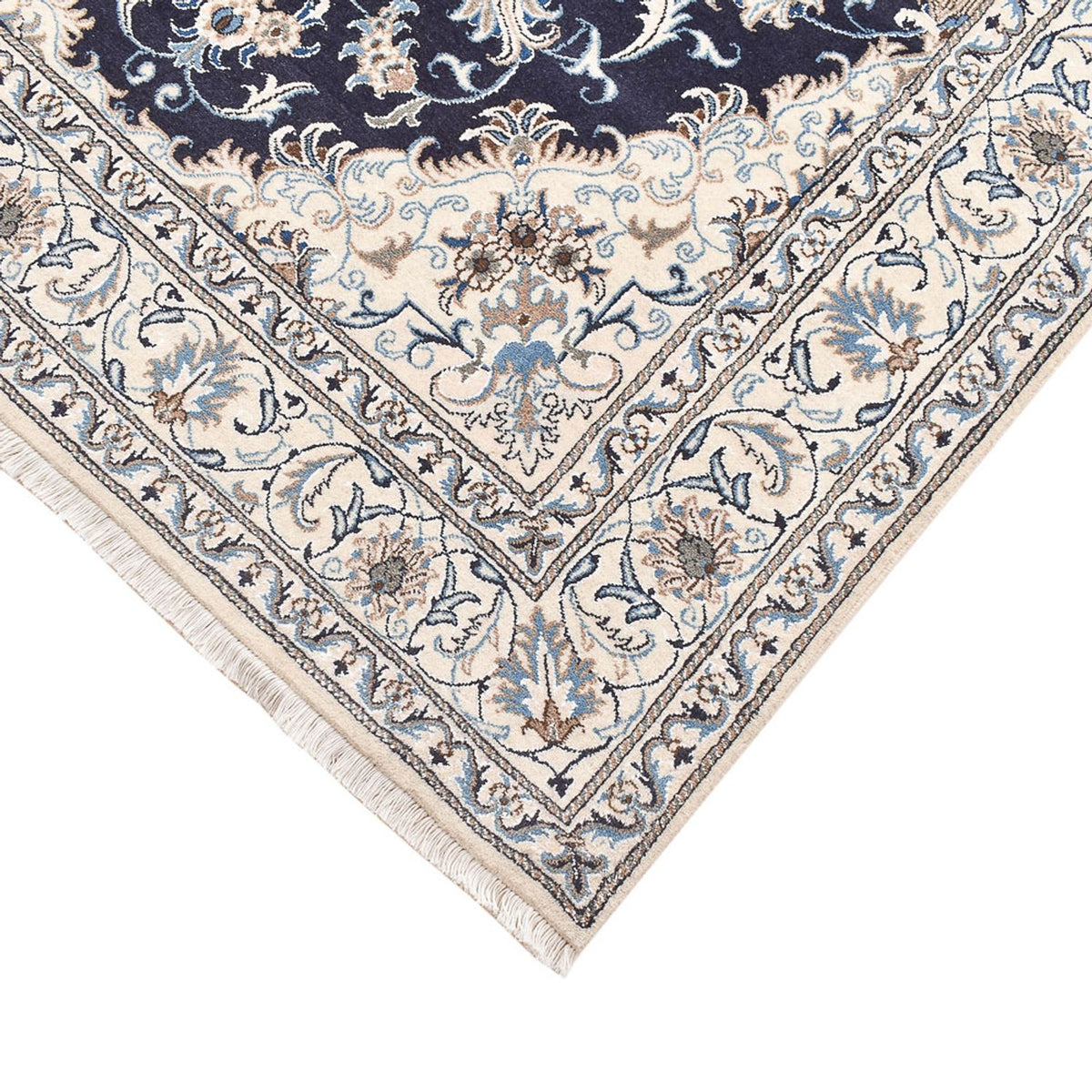 Perzisch tapijt - Nain - 236 x 165 cm - donkerblauw