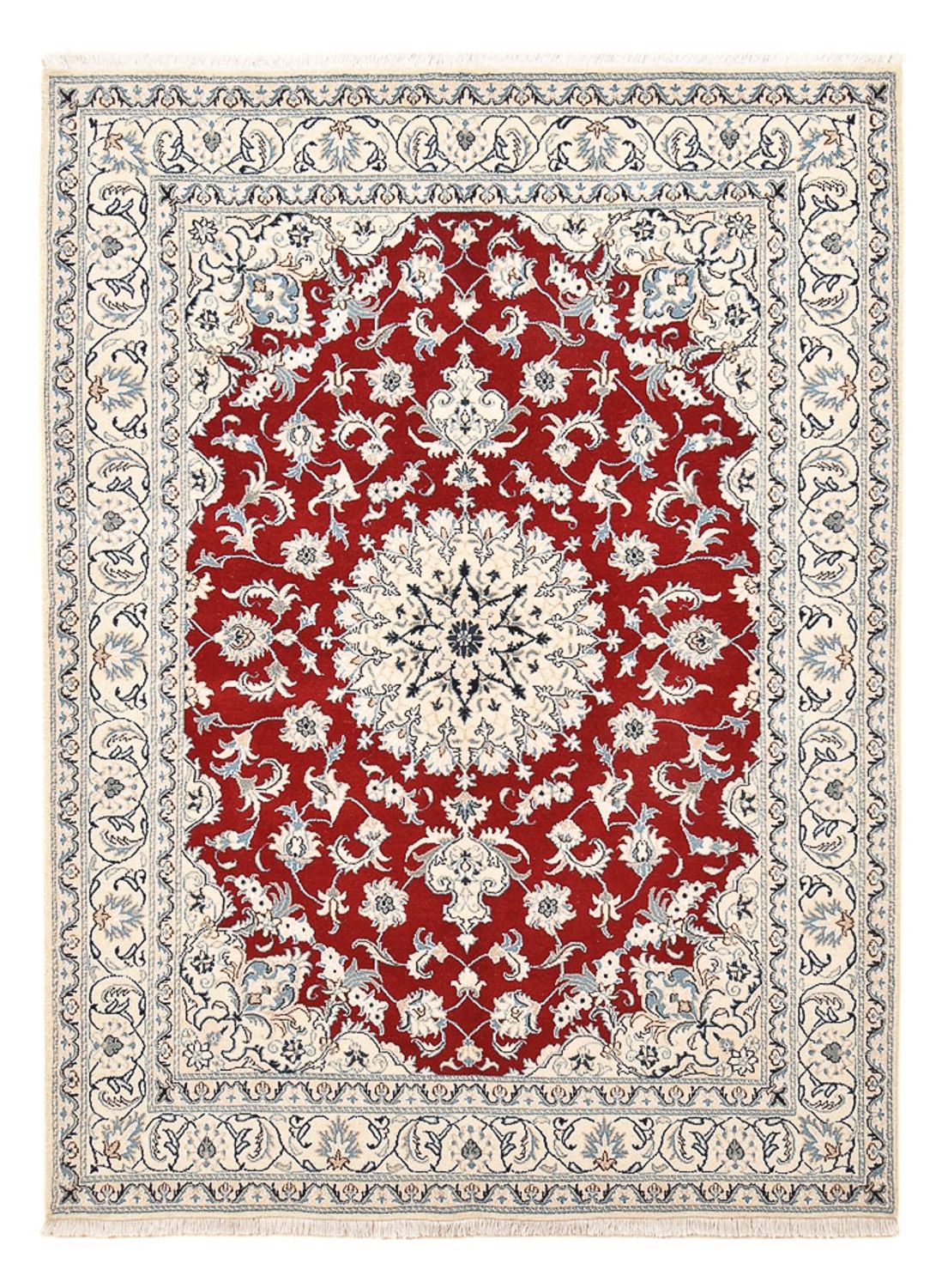 Perzisch tapijt - Nain - 233 x 167 cm - rood