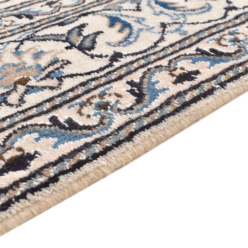 Perzisch tapijt - Nain - 203 x 145 cm - lichtgrijs