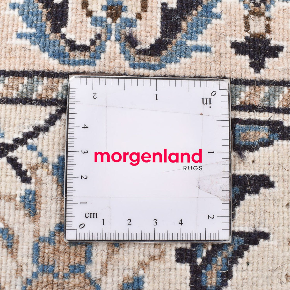 Perzisch tapijt - Nain - 203 x 145 cm - lichtgrijs