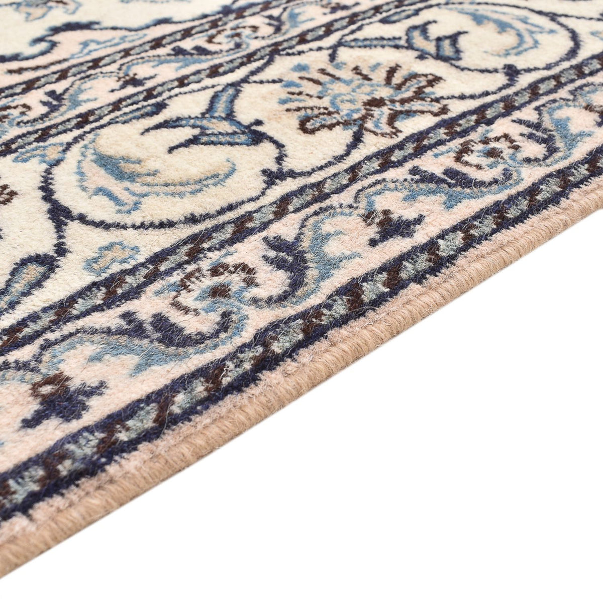 Perzisch tapijt - Nain - 209 x 149 cm - lichtgrijs