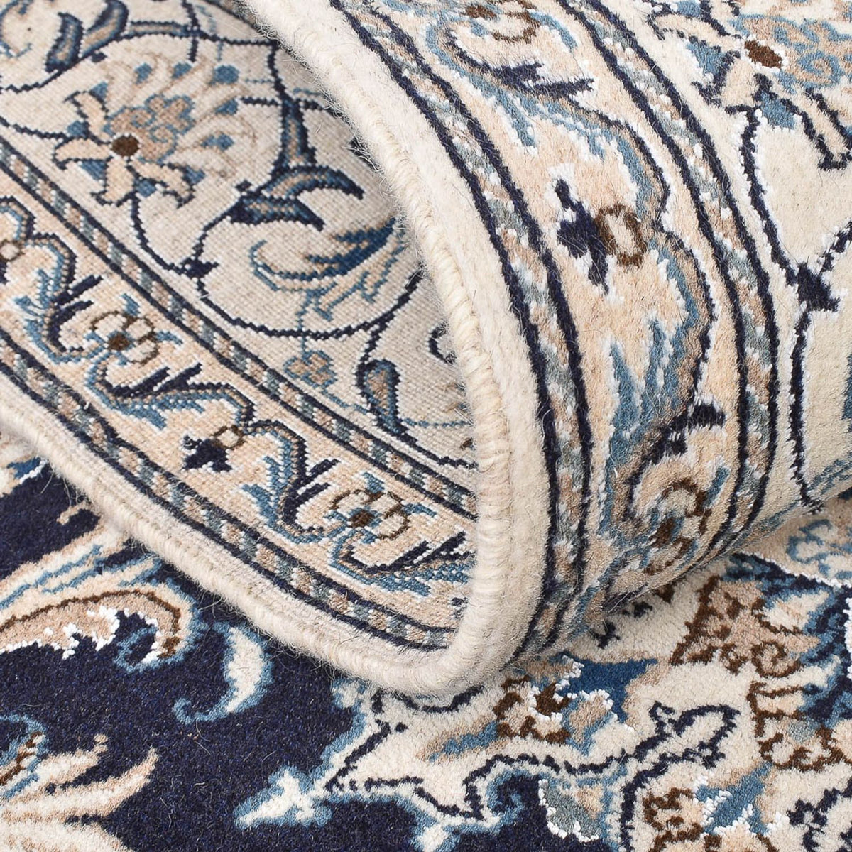 Perzisch tapijt - Nain - 207 x 146 cm - donkerblauw