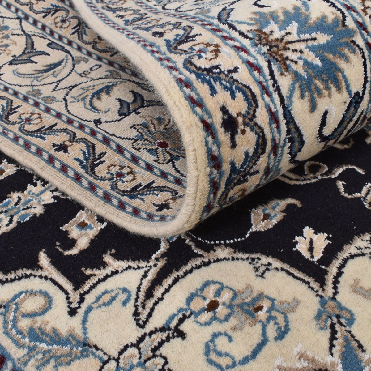 Perzisch tapijt - Nain - 210 x 149 cm - donkerblauw