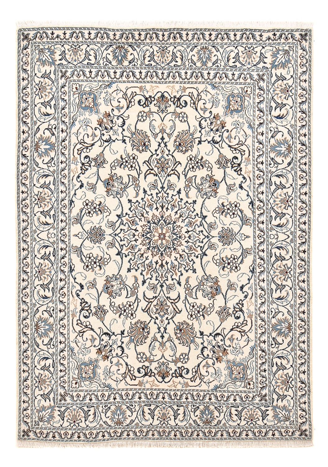 Perzisch tapijt - Nain - 207 x 149 cm - licht beige