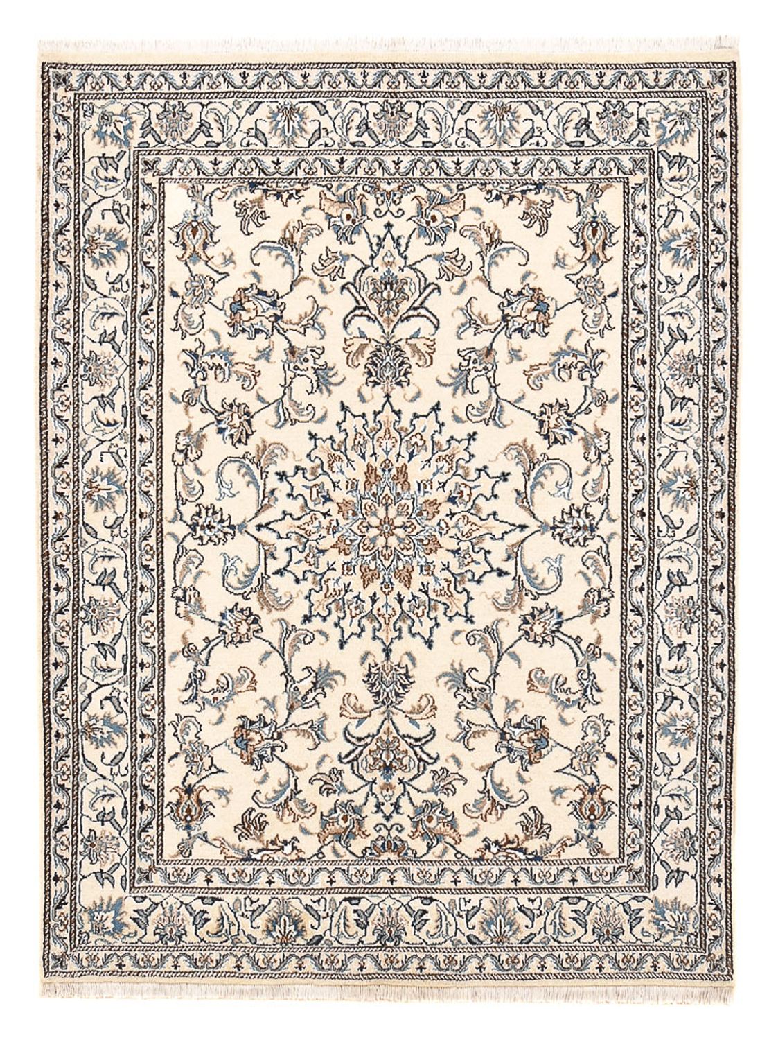 Perzisch tapijt - Nain - 195 x 147 cm - licht beige