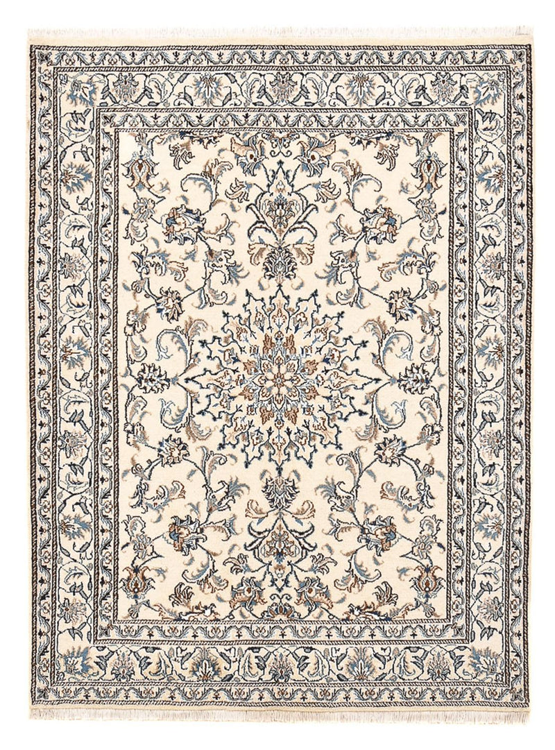 Perzisch tapijt - Nain - 195 x 147 cm - licht beige