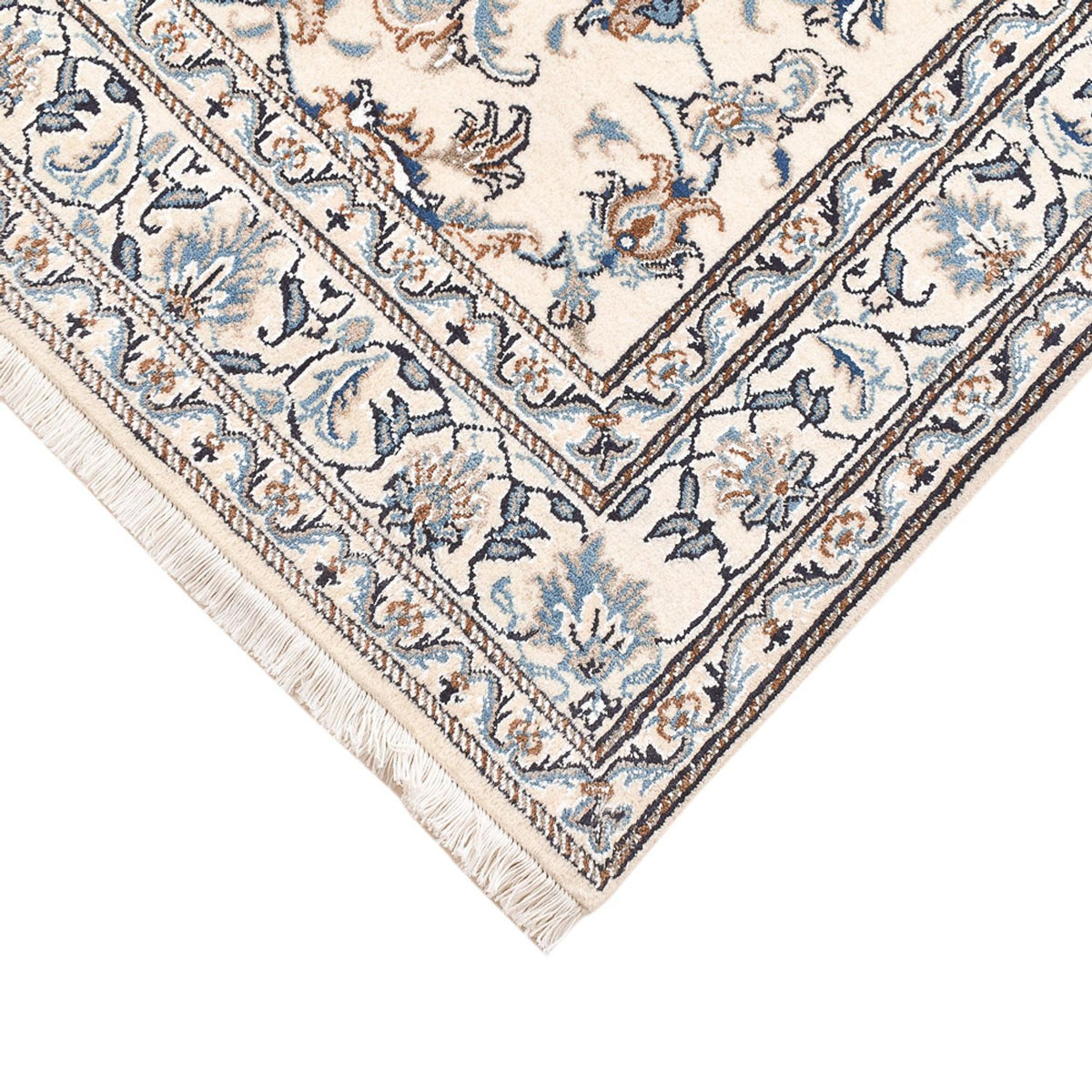 Perzisch tapijt - Nain - 195 x 147 cm - licht beige