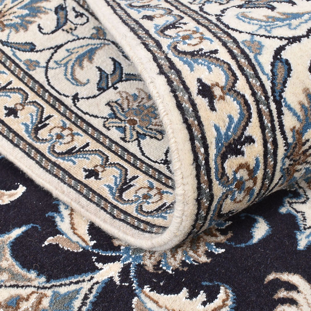 Perzisch tapijt - Nain - 195 x 147 cm - donkerblauw