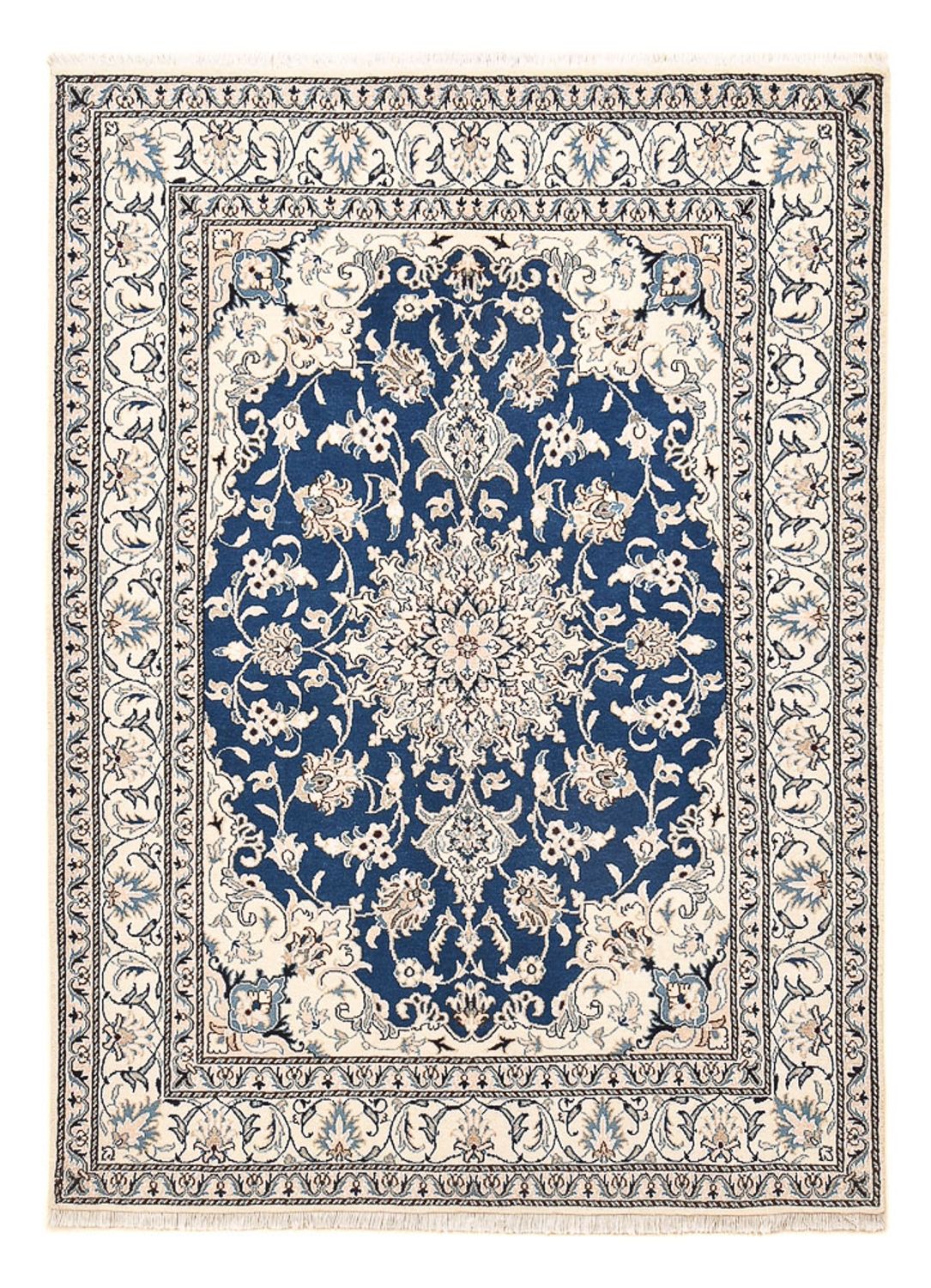 Perzisch tapijt - Nain - 205 x 149 cm - blauw