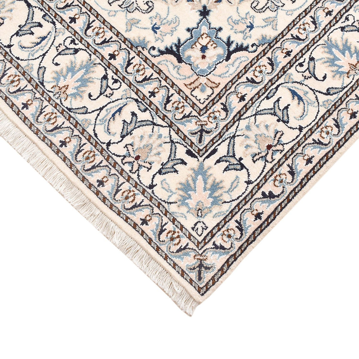 Perzisch tapijt - Nain - 205 x 149 cm - blauw