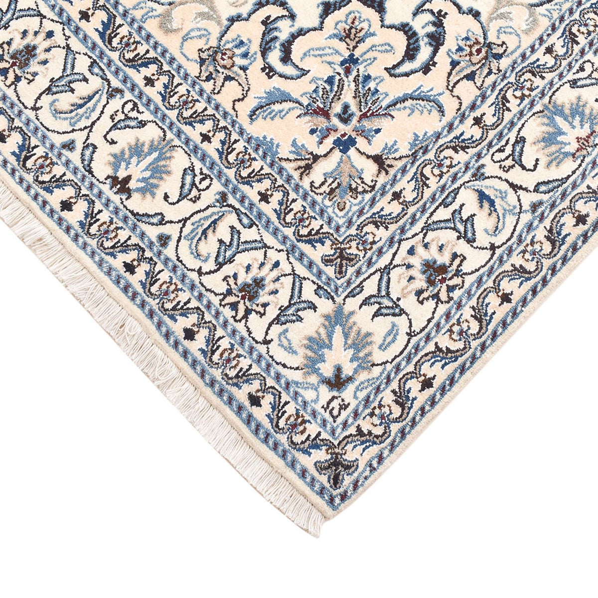 Perzisch tapijt - Nain - 201 x 145 cm - licht beige